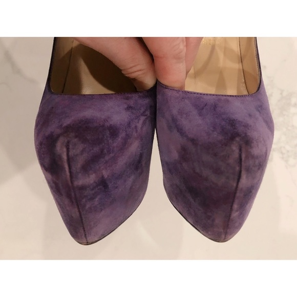 Christian Louboutin Purple Suede Daffodile Mary Jane Platform Pumps SZ 36 - Picture 8 of 17